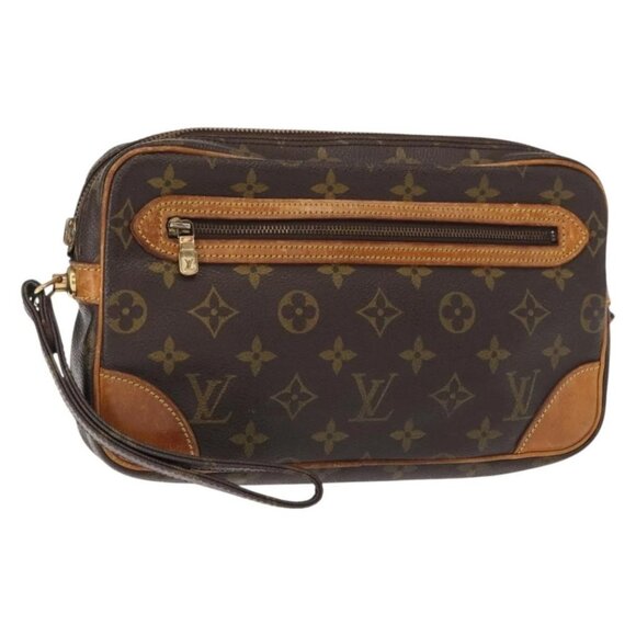 LOUIS VUITTON Monogram Marly Dragonne GM Clutch Bag M51825 LV Auth am9861
